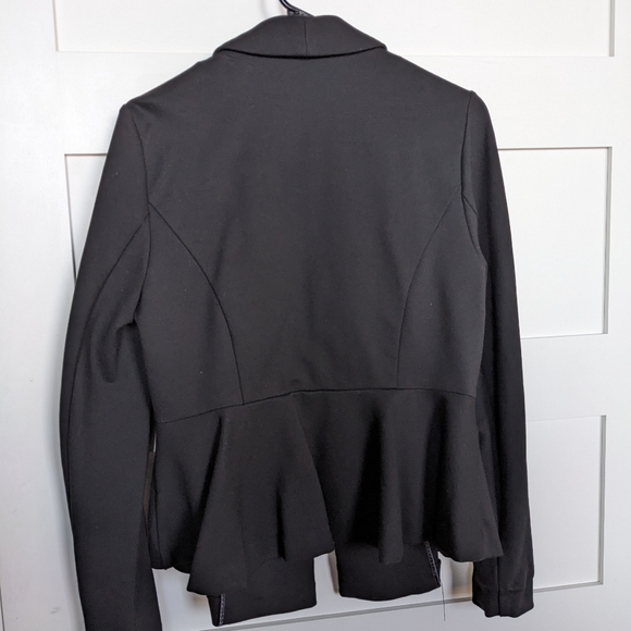 Studio Black Uptown Premium Ponte Stretch Peplum Blazer Torrid 0 - Picture 3 of 4